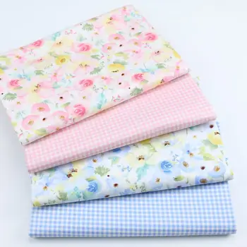 

Printed flower 100% cotton Twill Fabric Cotton Patchwork Cloth for DIY Sewing Quilting Fat Quarters Material For Baby&Child