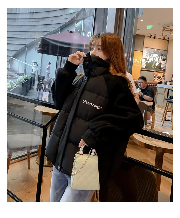 Down Jacket Cotton-padded Clothes Women's L0ve Fashion Warm Coat Online Celebrity Loose Winter New Style Korean-style Versa