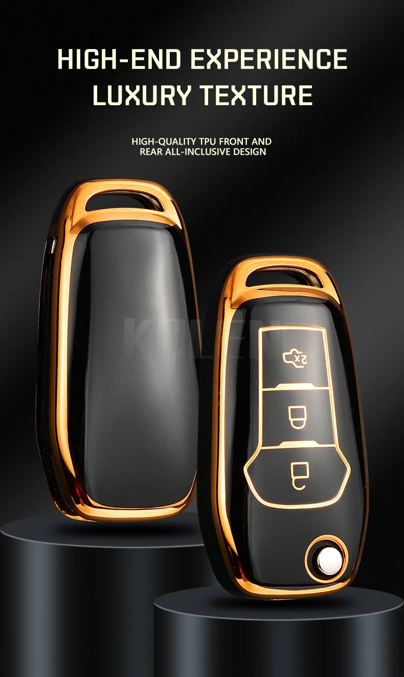 TPU Car Remote Key Case Cover Shell per Ford Fusion Fiesta Mondeo Ecosport Kuga Escort Everest Ranger F150 accessori senza chiave - Hd4e6fa41c2c5492ebb66565456547ea4X
