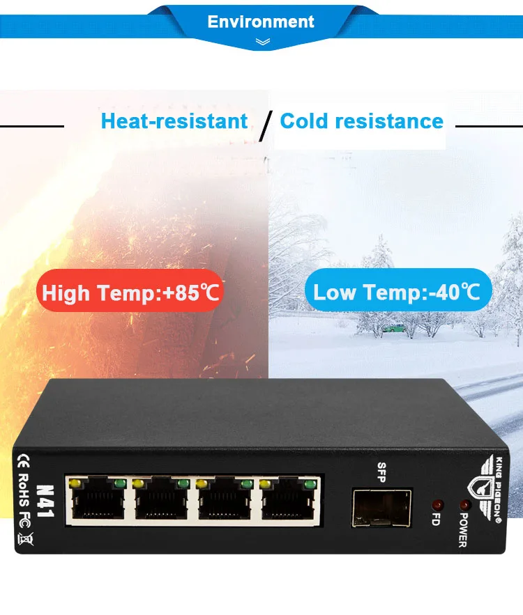 4-Порты и разъёмы Desktop гигабитный коммутатор Промышленный Ethernet сетевой коммутатор Gigabit LAN концентратор полный или полудуплекс обмен Защита от всплесков напряжения N41