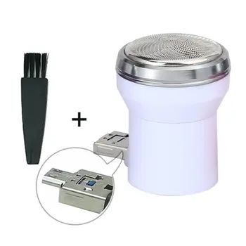 

Electric Shaver Mini Portable USB Power Travel Beard Trimmer Razor For Men Face Care Tool Beard Shaving