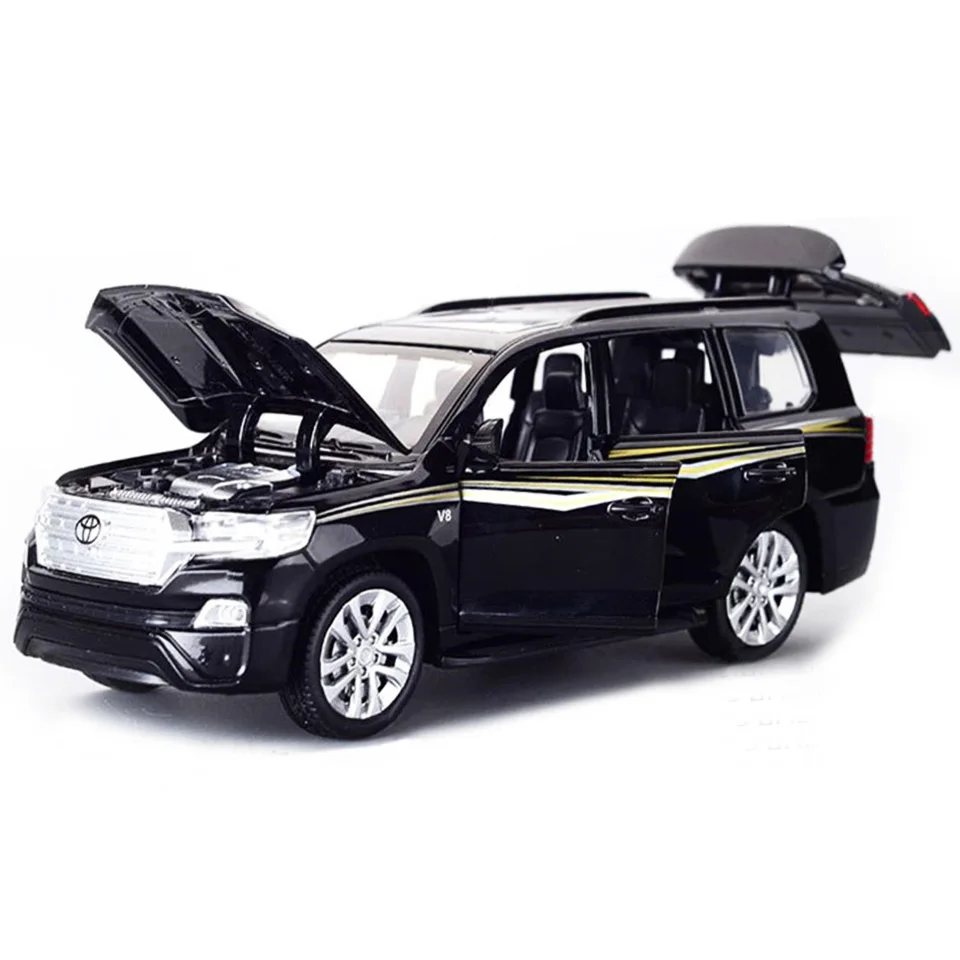 Black Горячая литая модель автомобиля 1:32 Cooloz 6 дверей SUV Детская Металлическая техника Enginery игрушки колеса откатные Дети Рождественские подарки - Цвет: Black