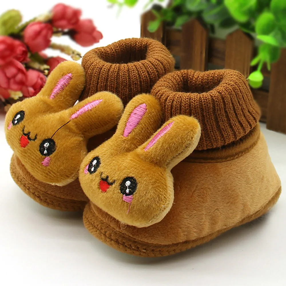 JAYCOSIN New Toddler Winter Crib Shoes Baby Girls Boys Super Warm Slip On Ankle Boots Newborn Comfortable Cotton Non Slip Shoes
