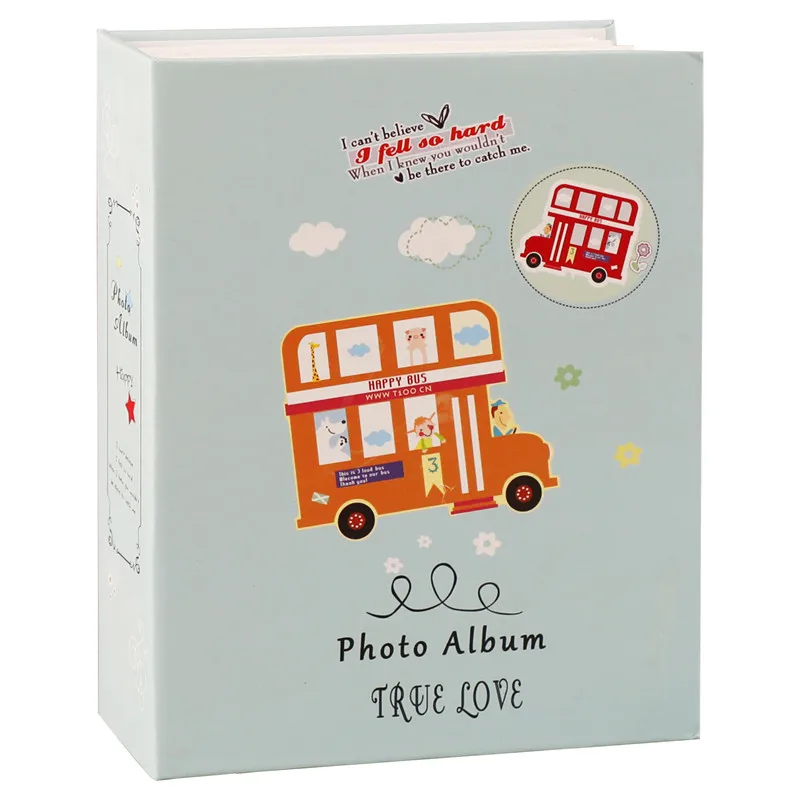5 Inch Photo Case Storage For Family Babies Kids Record Cute Cartoon Pattern Album for Boys Girls Memory Book 8 Colors | Дом и сад