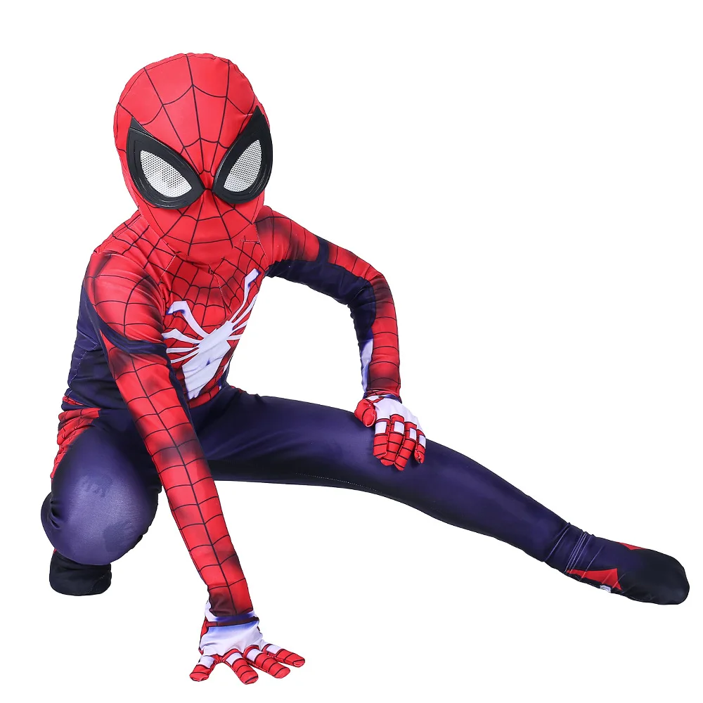Костюм спайдермена для косплея, спандекс, лайкра, Zentai, костюм спайдермена для мальчиков, костюмы на Хэллоуин