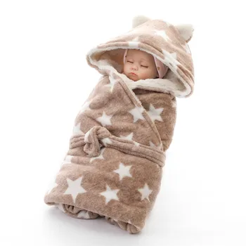 

New Arrival Baby Sleeping Bag 80*80cm Baby Swaddle Wrap Blanket Sleepsacks Thickened Sleeping Bag Newborns Bedding Quilt
