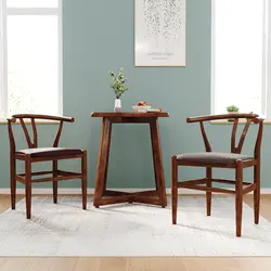 Скандинавский INS имитация деревянный стул обеденный американский Ретро домашний кофе ресторан спальня гостиная досуг простой стул из