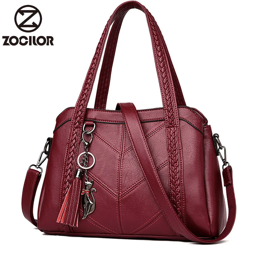 

Women Handbag Genuine Leather Weaving Tote Bags Tassel Luxury Women Shoulder Bags Ladies Leather Handbags Women Fashion Bags