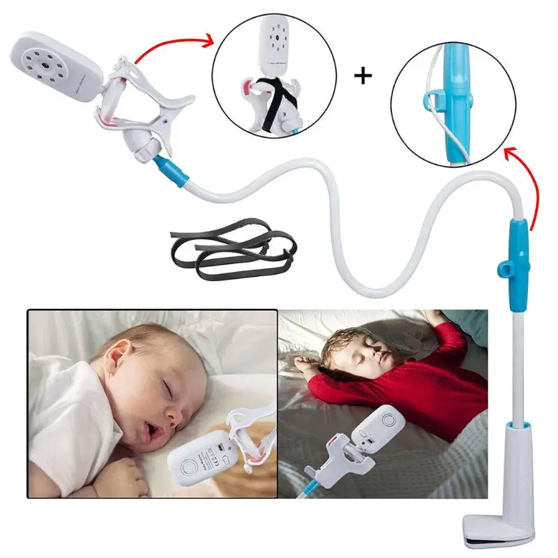  Universal Baby Monitor Holder 360 Degree Rotary Flexible Baby Camera Mount Shelf Safer Monitor Stan