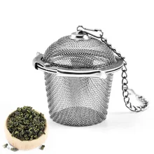 1 PCS Neue Ätherisches Edelstahl Ball Tee-ei Mesh Filter Sieb w/haken Lose Tee Blatt Spice Hause küche Zubehör