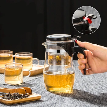 

500ML Heat Resistant Teapots Teapot Chinese Hung Fu Tea Set Puer Kettle Coffee Maker Convenient Office Tea Pot Tea Infuser