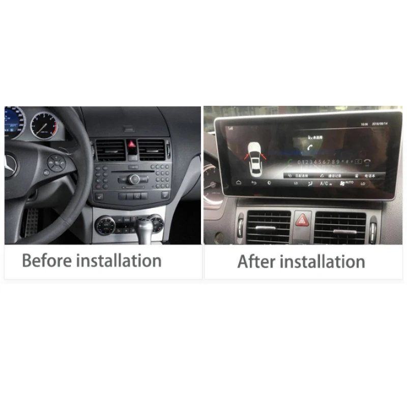 Автомобильный gps радио для Mercedes Benz MB C Class W204 C200 C230 C350 2007 2008 2009 2010 2011 2012 2013 CarPlay давления воздуха в шинах навигации