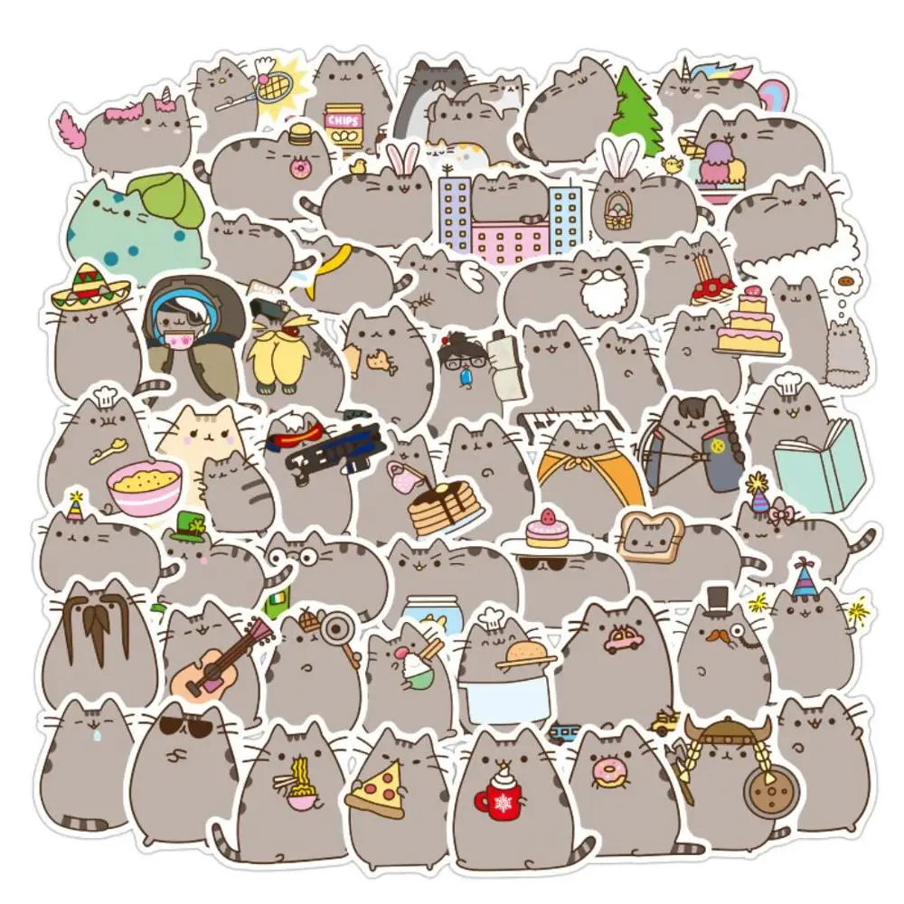 100 шт./упак. Kawaii на не сужающемся книзу массивном кошка ежедневно Водонепроницаемый пуля журнал Декоративные Канцелярские крафт-стикеры Скрапбукинг DIY дневник альбом