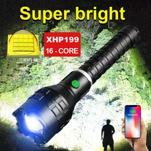 

800000lm High Power Led Flashlight 18650 XHP160 USB Torch Light Outdoor Lighting Tactical Flashlight For Hunting Camping Lantern