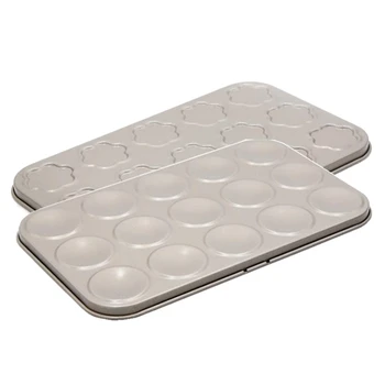 

2Pcs Bakeware Muffin Cake Baking Pan 35 Holes Cupcake Mold Non Stick Baking Dishes Carbon Steel Oven Trays Pastry Tool