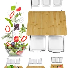 Разделочная Доска с лотками многофункциональная с 5 тягами используется для хранения досок Разделочная Доска Гибкая