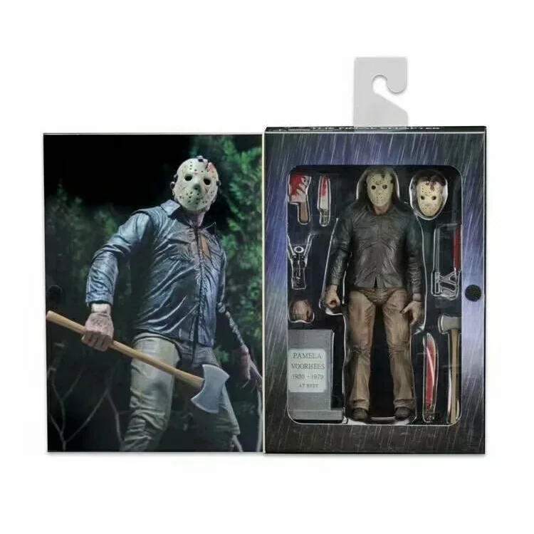 NECA Черная пятница 4th главу Джейсон Делюкс издание мобильный-лицевая сторона пересадки 7-дюймовый Гараж Комплект
