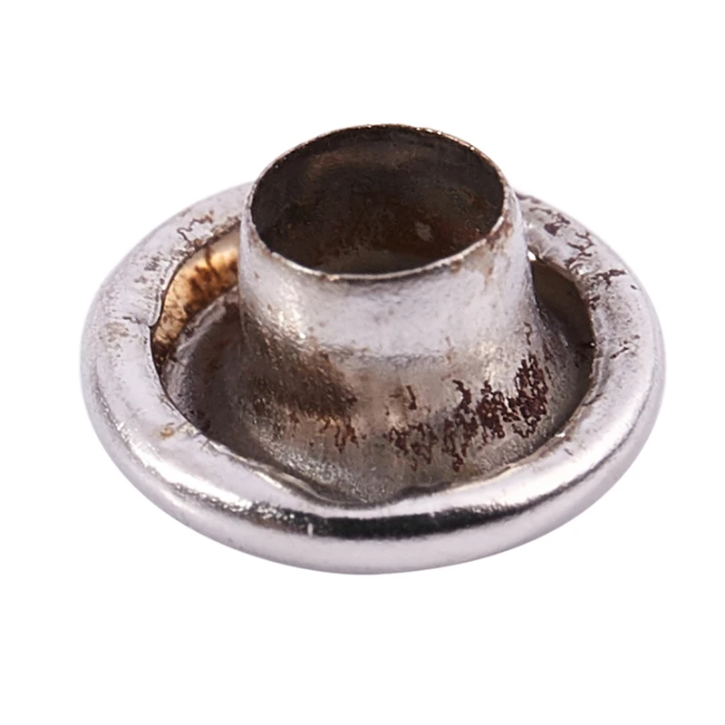 HHO-100pcs DIY Полые гвозди шляпа Заклепки 6 мм серебро