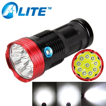 

10T6 XML T6 Ultra Bright LED 18650 High Power Tactical Flashlight 8000 Lumen Hunting Camping Linterna