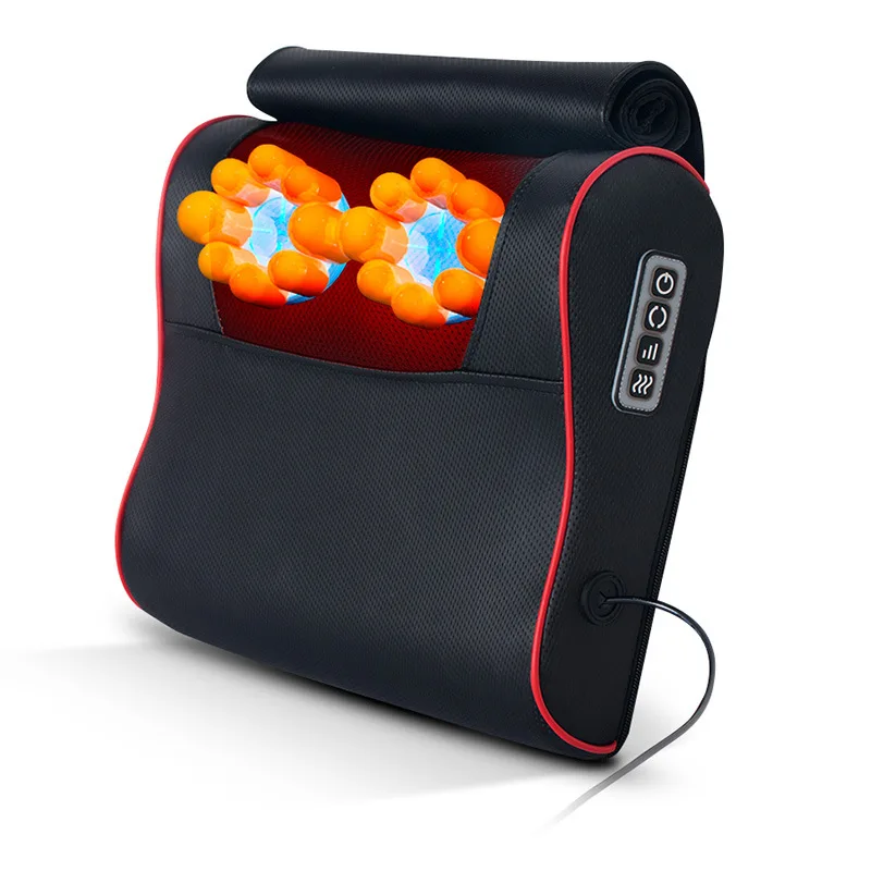 

Charging Massage Pillow Heating Massager For Neck Simulation Person Kneading Massageador Wear-resistant And Breathable Hardy