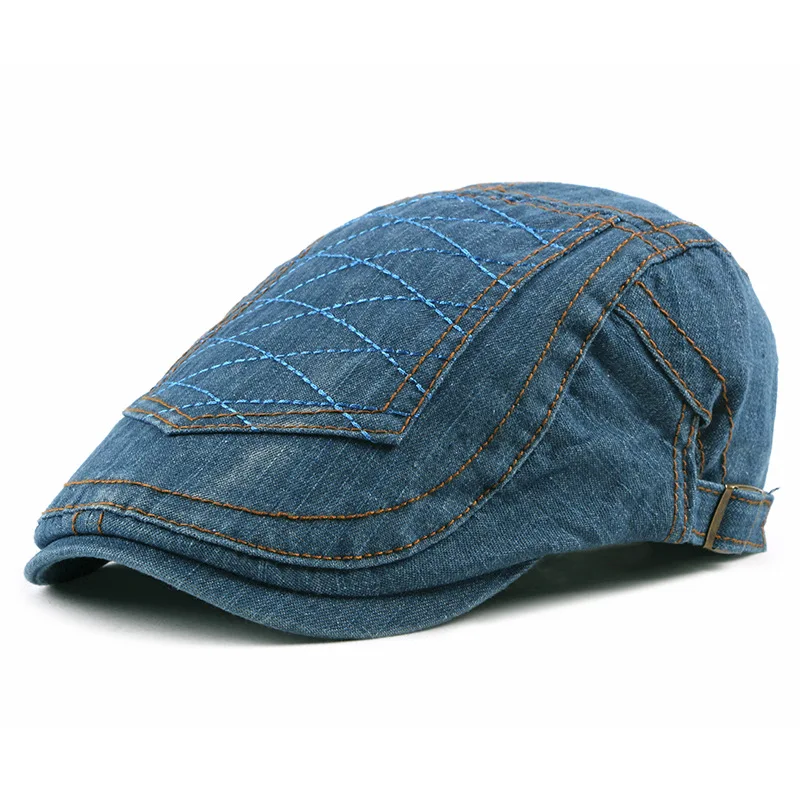 Джинсовые кепки для женщин и мужчин Sitka маляр шляпа Czapki Damskie Berret Casquettes Французский Берет Homme ковбойские джинсы шапки dsq