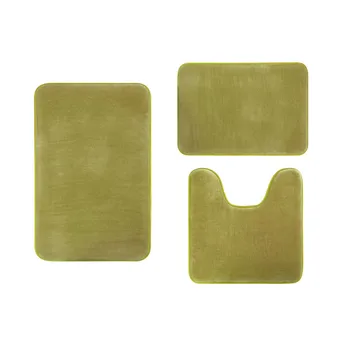 

3pcs prevent dripping bathtub coral velvet memory cotton mat bathroom water-absorbing prevent slip carpet derapant tapis#30