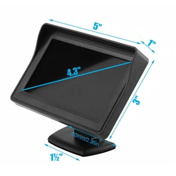 

4.3 TFT LCD Monitor Car Camera Rear View Backup Parking Reverse Night-Vision