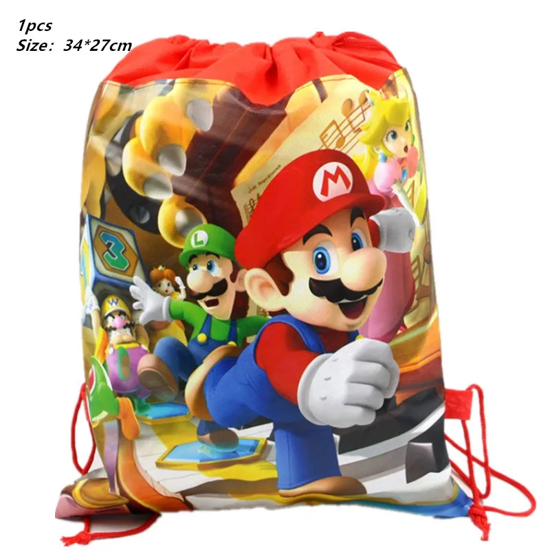 10 шт./лот, праздничные баннеры Super Mario Bros, праздничные баннеры, флаги Super Mario Bros, украшения для дня рождения, вечерние флаги Super Mario Bros - Цвет: gift bag 1pcs
