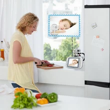 3,5 дюймовый ЖК-экран детский монитор сна Беспроводная видеоняня уход за ребенком няня, безопасность ночного видения контроль температуры