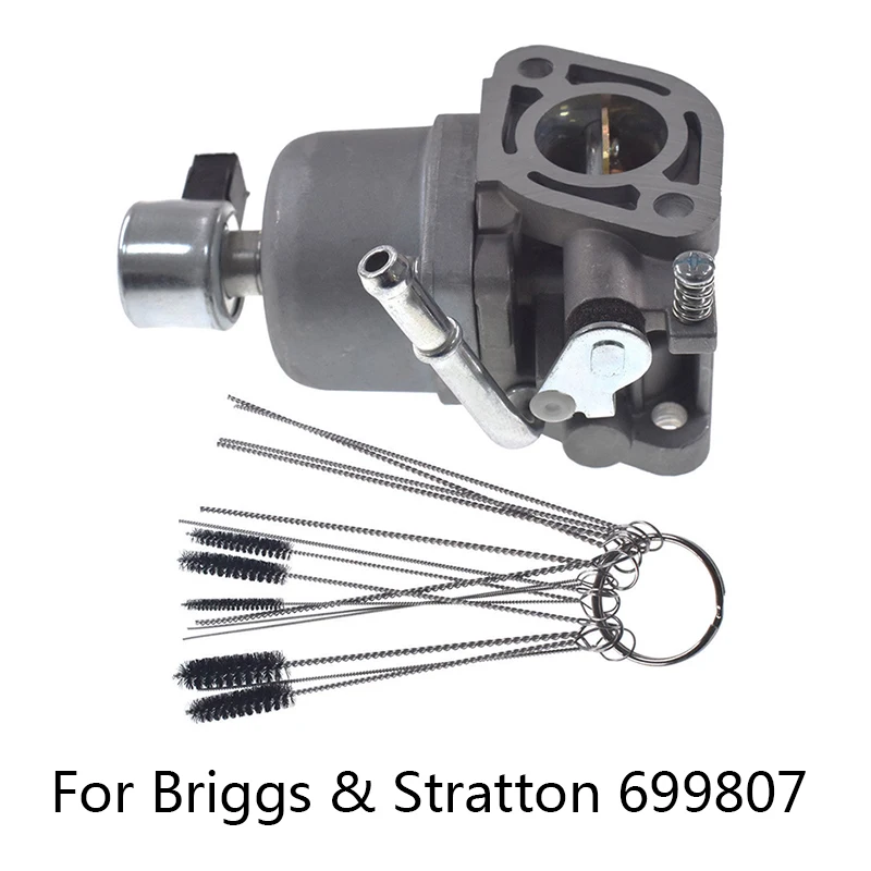 

Carburetor w/ Clean Brush For Briggs & Stratton 699807 Lawn Mower Replacement