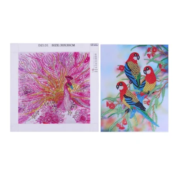 

Diamond Painting Special Shaped Diy 5D Partial Drill Cross Stitch Diamond Embroidery Peacock & 5D Special Shaped Diamond Paintin