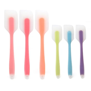 

15 Pcs Silicone Spatula Non-stick Butter Mixer Heat Resistan Batter Cake Cream Scraper Translucent Kitchen Accessories Wholesale
