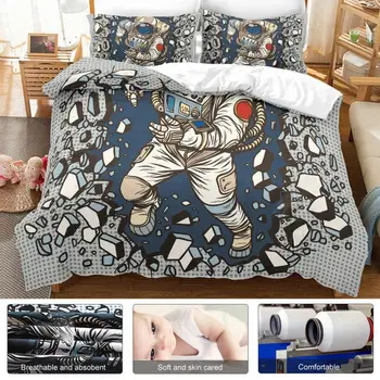 

Cotton 3 Pcs / Set Modern Style 100% Polyester Bedding Set Pillowcase Fitted Sheet bedding set Pillowcase