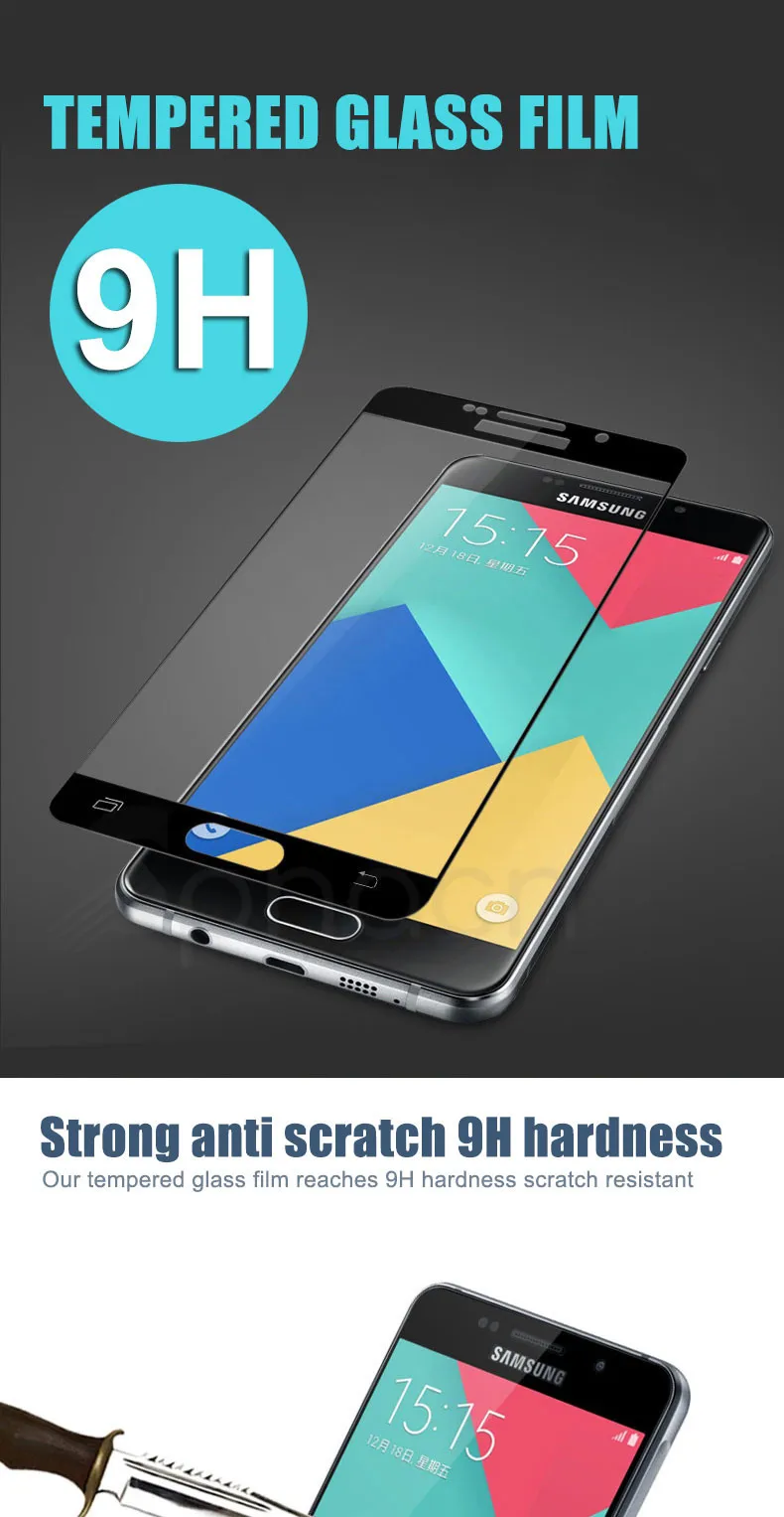 9D защитный Стекло для samsung Galaxy J3, J5, J7 года S7 закаленное Стекло для samsung J2 J4 J6 J8 Экран защитная пленка