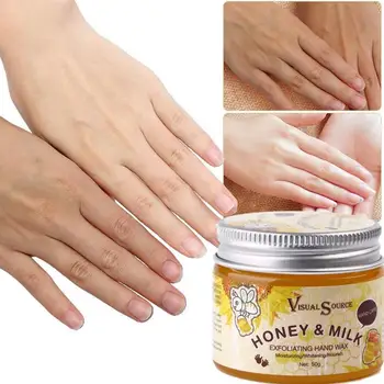 

Milk Honey Hand Mask Exfoliating Calluses Hand Film Moisturizing Care 50g Cream Hands Hand Wax Skin Mask Care Whitening Han Q2O7
