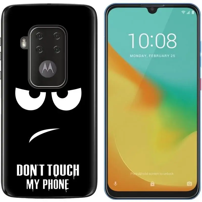 Силиконовый чехол для Moto One Pro мягкая задняя крышка из ТПУ с мультяшным принтом