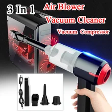 

9000Pa 3in1 Handheld Vacuum Cleaner & Cordless Air Blower, Mini Air Duster Cleaner for Computer, Laptop, PC, Car Interior, Home