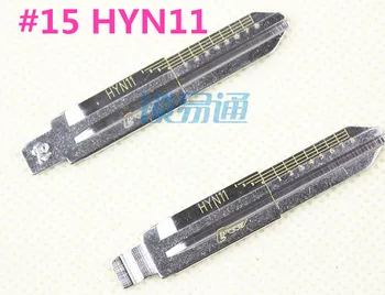 

15# Engraved Line Key Scale car Key Embryo HYN11 for Hyundai KIA Flat milling double-sided teeth Lishi 2-in-1 scale shear teeth