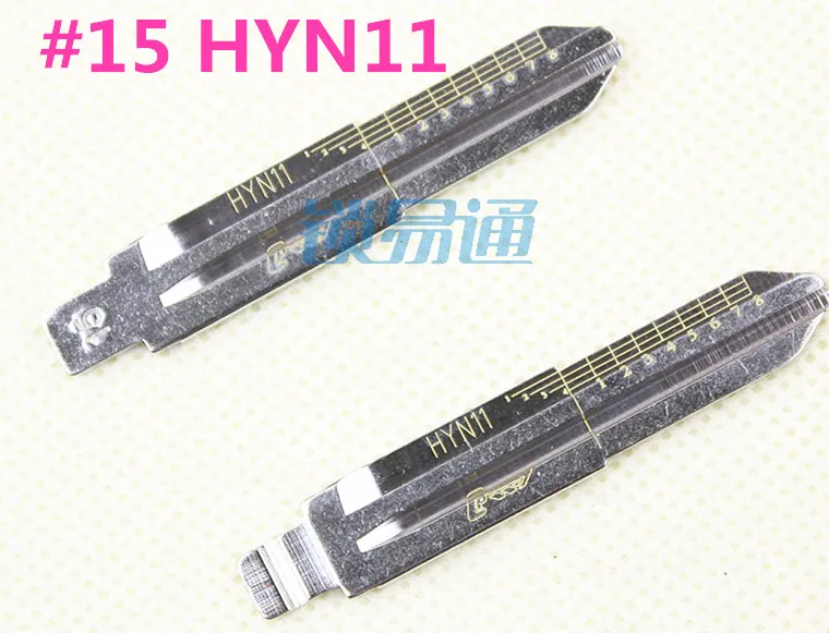 Гравированные линейные весы для ключей 15 # Автомобильный ключ Embryo HYN11 Hyundai KIA