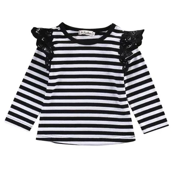 

Solid Ruffled Long sleeve Tee For Baby Girl
