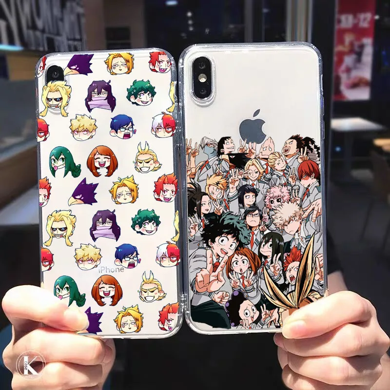 Чехол для телефона с аниме мой герой Deku Bakugou Boku No Hero Академия чехол Iphone 12 11 Pro 8 7 6 6S