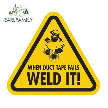 

EARLFAMILY 13cm x 11.6cm For Welder Street Signs Fine Decal Personality Car Stickers Auto Car Assessoires Waterproof