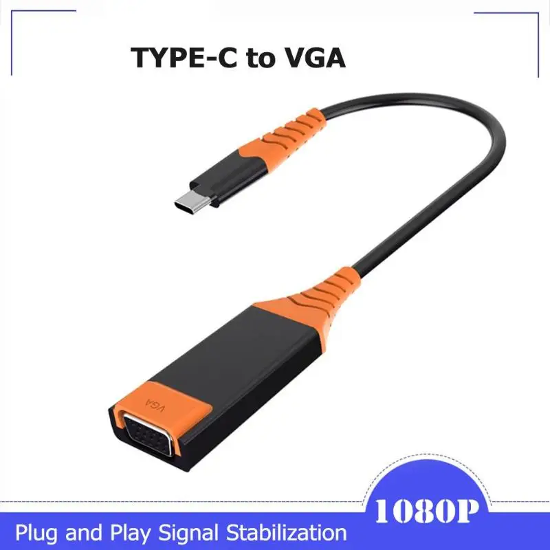 USB 3,1 type-C в VGA конвертер кабель 1080P HD видео адаптер для DisplayPort монитор проектор для ноутбуков ПК/телефон