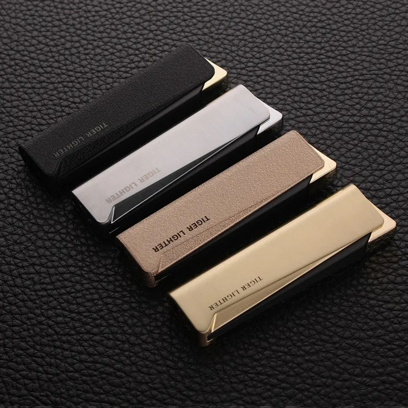 Металлическая зажигалка портативная газовая креативная индивидуальная