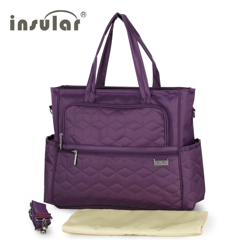 Brand INSULAR New Arrival Baby Diaper Bags 100% Nylon Nappy Fashion Mommy Stroller Bag Multifunctional Changing |