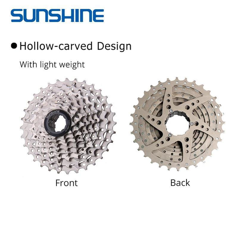 Sunshine MTB кассета 8S 9S 10S 11S велосипедный маховик Звездочка сменная шестерня с вешалкой Запчасти для горного велосипеда