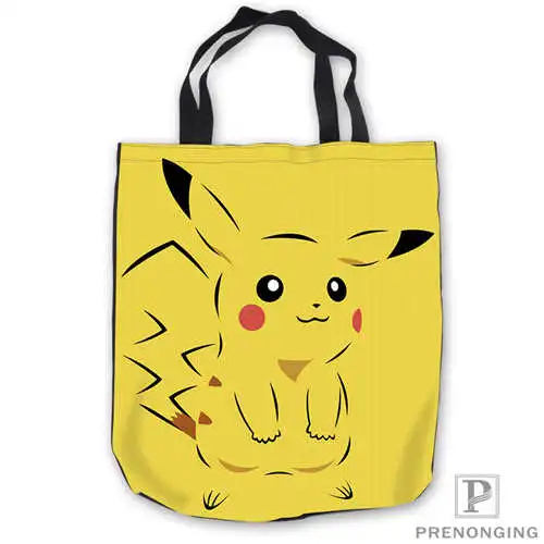 

Custom Canvas pokemon_pikachu Tote Shoulder Shopping Bag Casual Beach HandBag Daily Use Foldable Canvas #180713-05-16