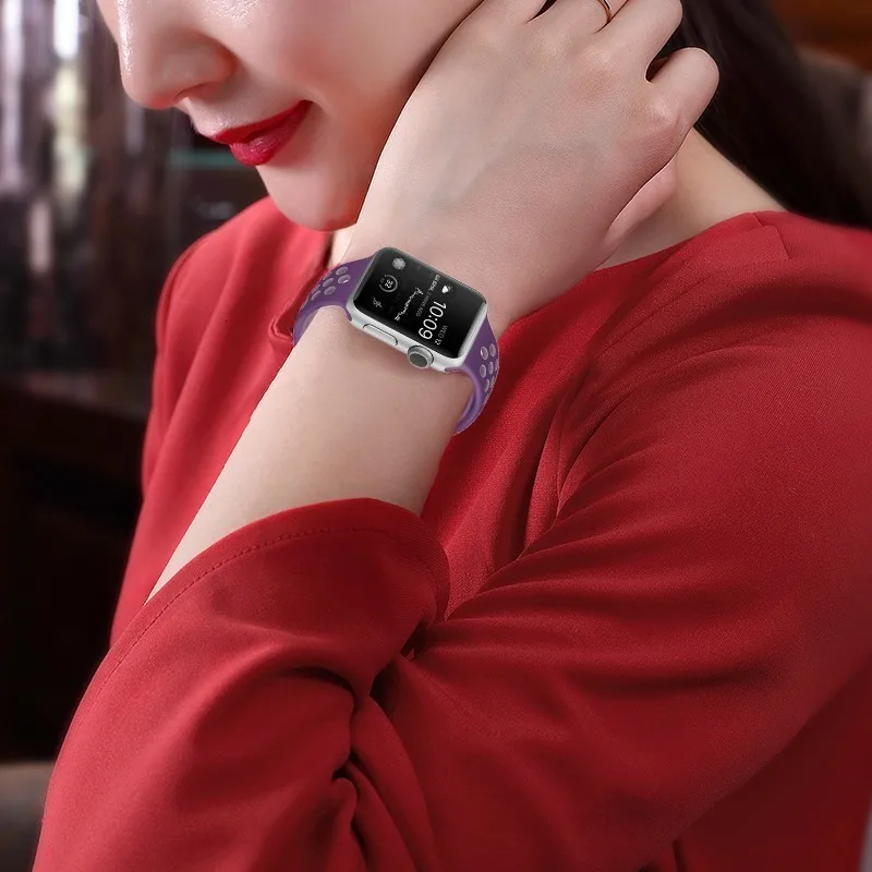 Ремешок для apple watch Группа apple watch группа 4 3 iwatch 42 мм 38 44 40 pulseira браслет Ремешки для умных часов интимные аксессуары петли