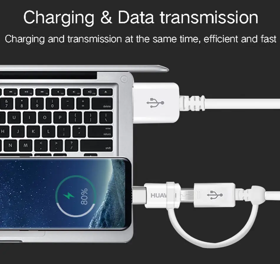 Huawei P20 Pro 2 в 1 Micro USB Typc C кабель для путешествий зарядное устройство 2A 1,5 M type-C зарядный кабель Honor 8 9 V9 P7 P8 P9 P10 lite