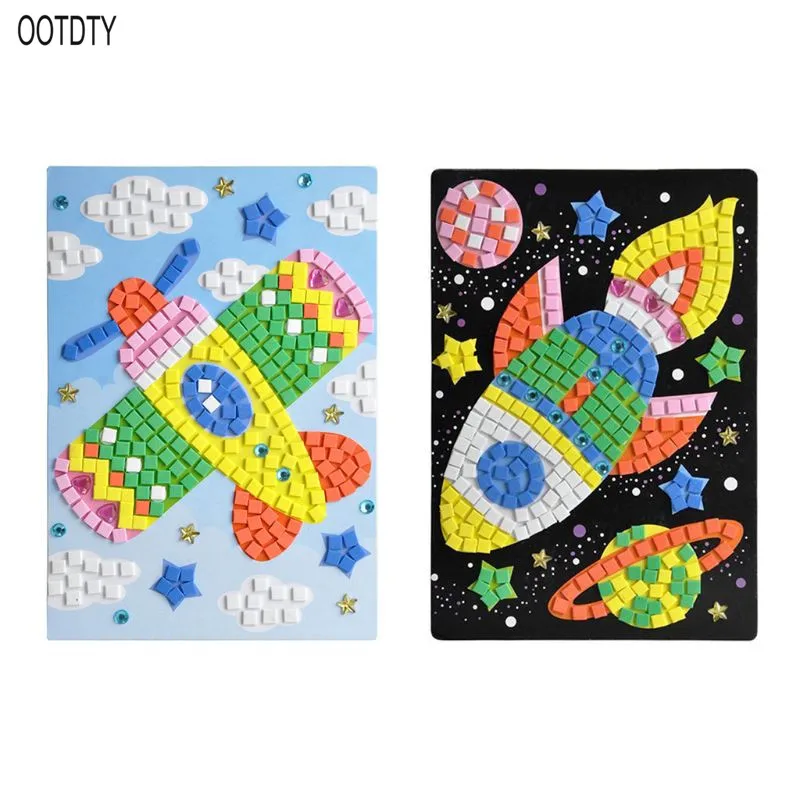OOTDTY для детей DIY 3D мозаичная наклейка обучающая игрушка художественный липкий набор ручной работы